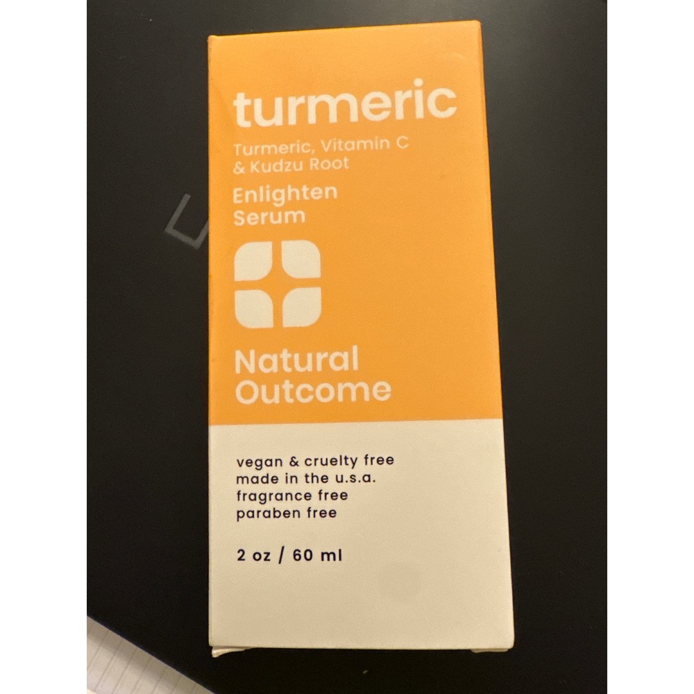 Natural Outcome Turmeric Vitamin C Kudzu Root Enlighten Serum 2oz DarkSpot Serum